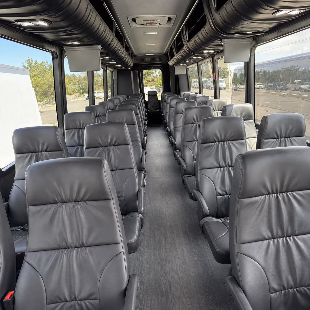historic downtown venues are a perfect match for a minibus wedding shuttle