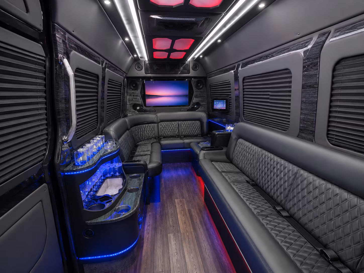 tuscaloosa 30 passenger party bus interior