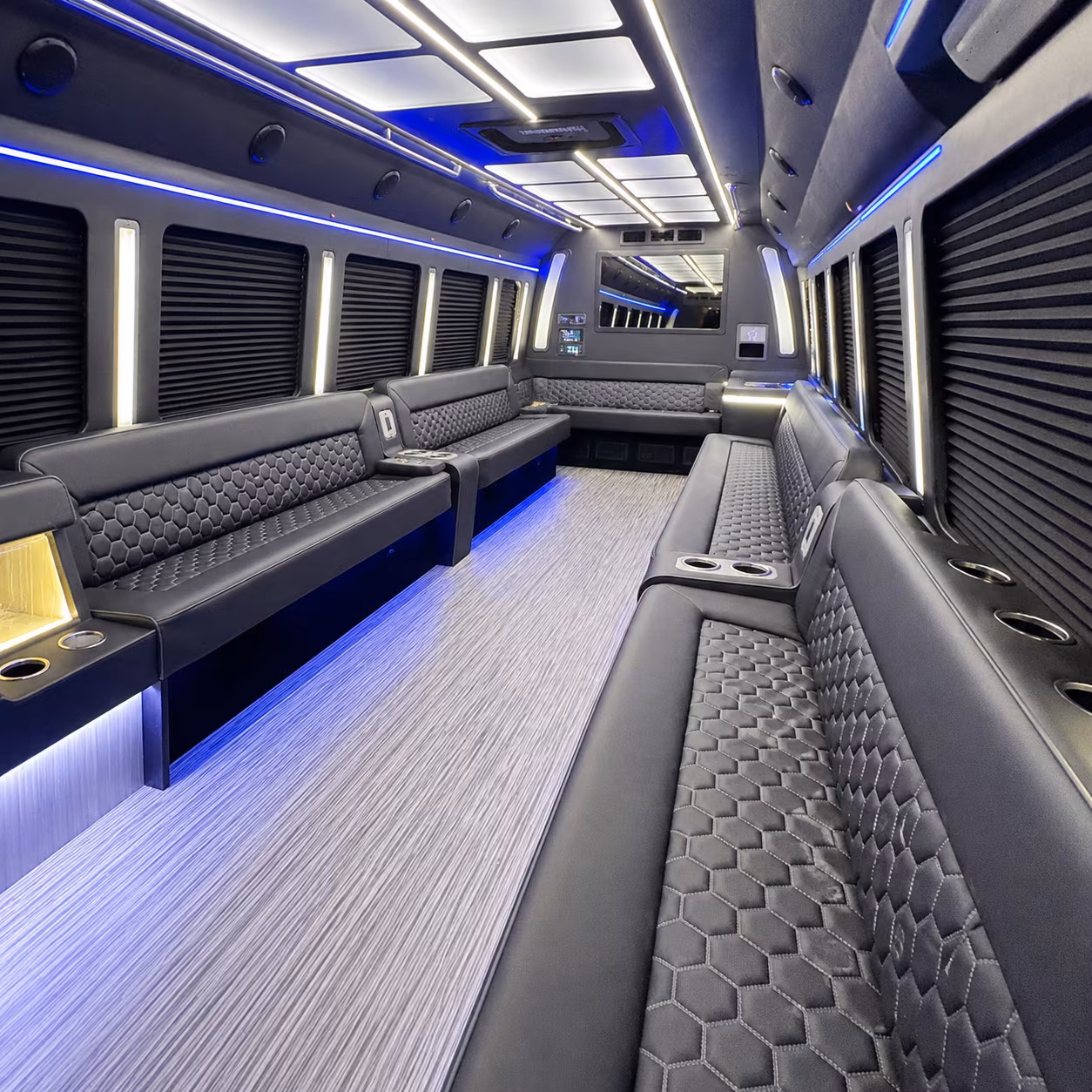 tuscaloosa party bus rental interior