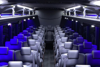 Tuscaloosa Charter Bus Interior